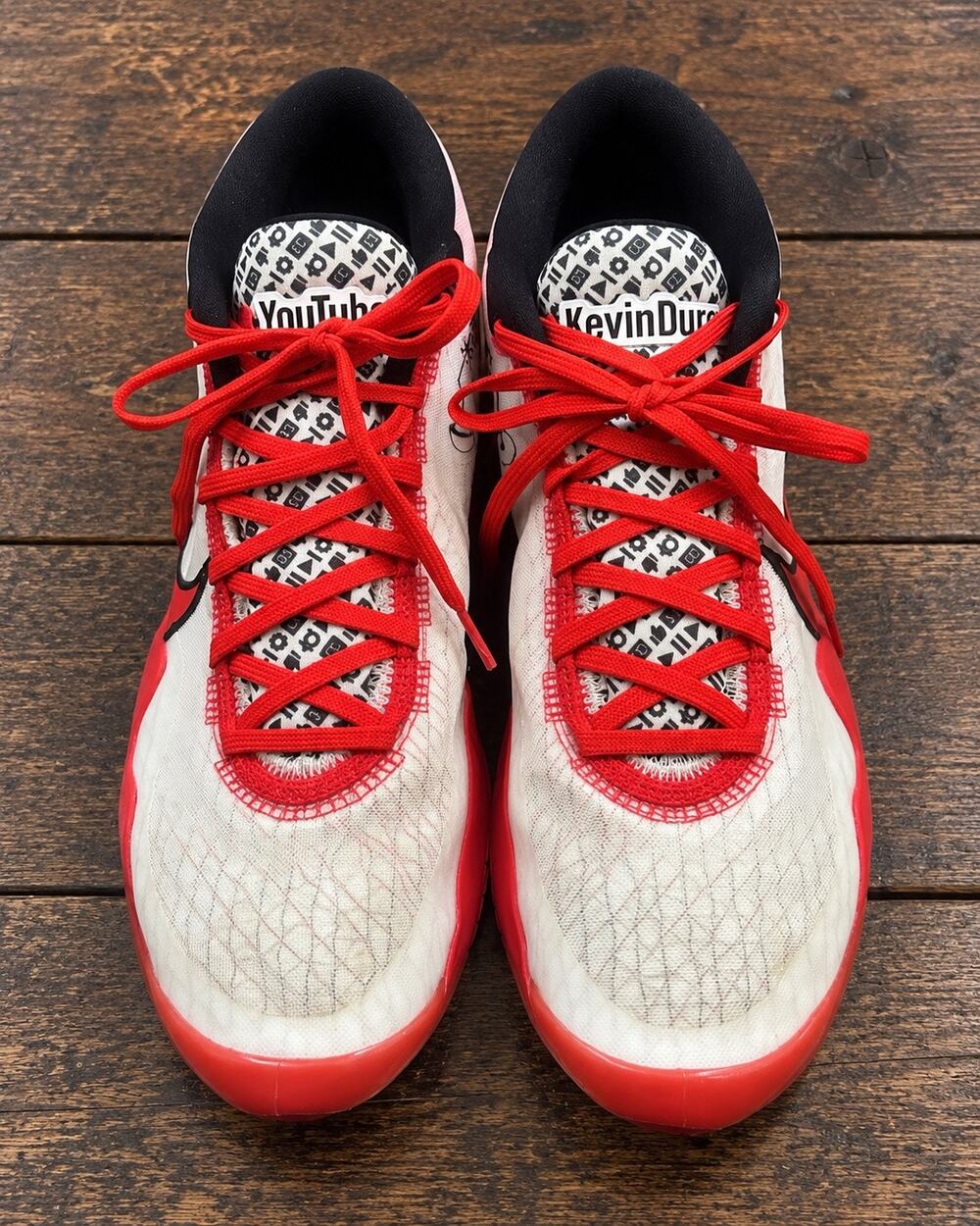 Nike KD 12 YouTube Kevin Durant Men’s Size 12 Red White Black Basketball Shoes
